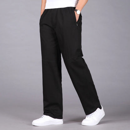 2024 Fashion Men Pants Casual Cotton Long Pants Straight  ( Size 5XL 6XL ) Trousers Men