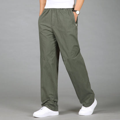 2024 Fashion Men Pants Casual Cotton Long Pants Straight  ( Size 5XL 6XL ) Trousers Men