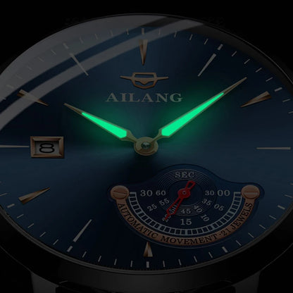 AILANG Gentleman watch expensive mechanical man Minimalist style watch stainless steel automatic clock diver watches men