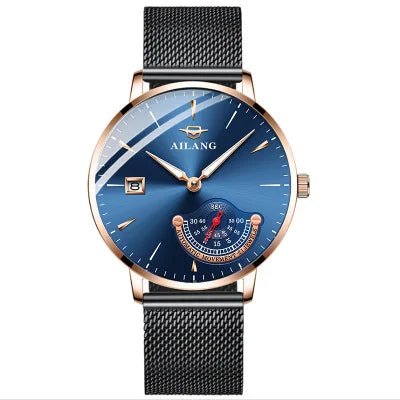 AILANG Gentleman watch expensive mechanical man Minimalist style watch stainless steel automatic clock diver watches men