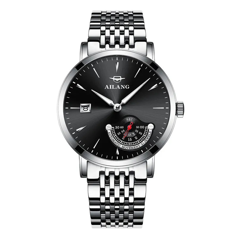 AILANG Gentleman watch expensive mechanical man Minimalist style watch stainless steel automatic clock diver watches men