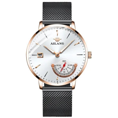 AILANG Gentleman watch expensive mechanical man Minimalist style watch stainless steel automatic clock diver watches men