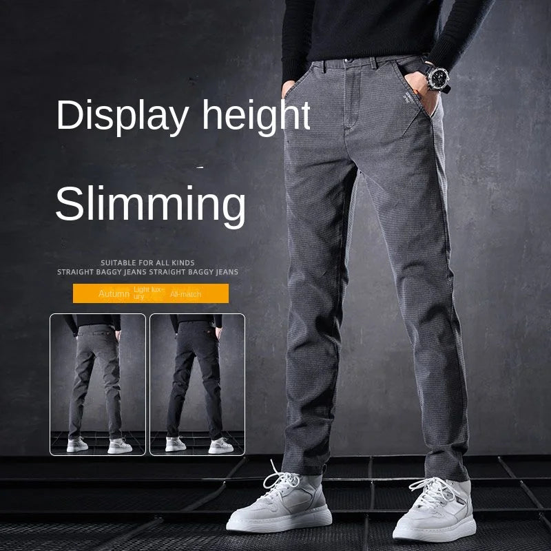 High Quality Harajuku Fashion 2024 Luxury Thin Summer Jeans Men's Spring Slim Korean Fashion Casual Golf Wear Long Cool Pants