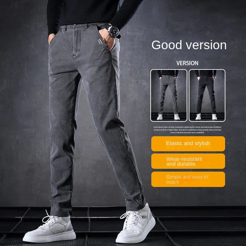 High Quality Harajuku Fashion 2024 Luxury Thin Summer Jeans Men's Spring Slim Korean Fashion Casual Golf Wear Long Cool Pants